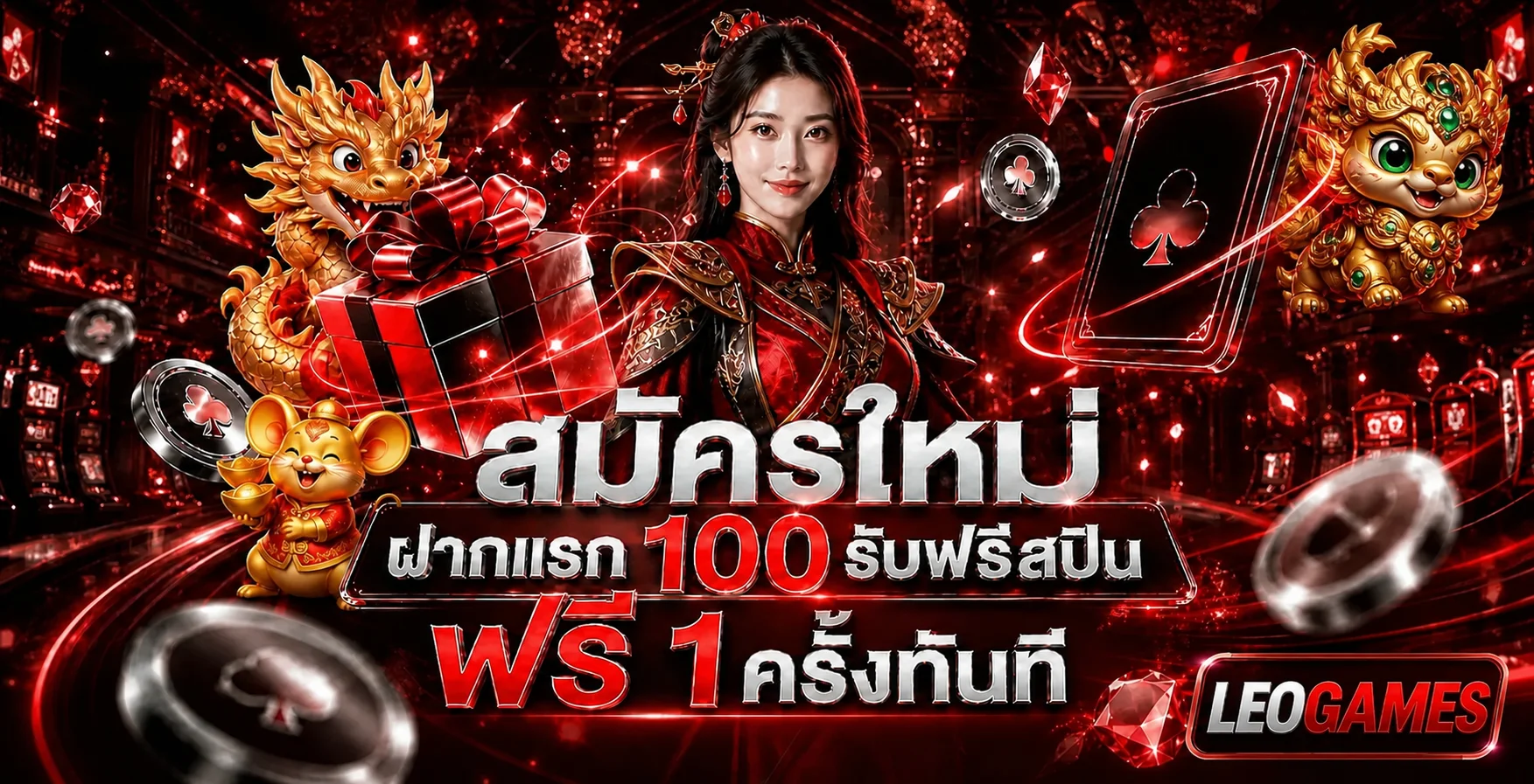 โปรโมชั่นสมาชิกใหม่ LEOGAMES พร้อมตัวละครเกมแฟนตาซี